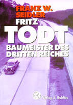 Buchcover "Fritz Todt. Baumeister des Dritten Reiches"
